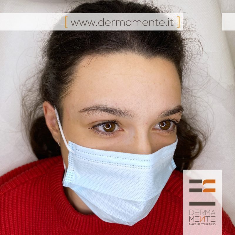 Microblading sopracciglia prima e dopo Roma