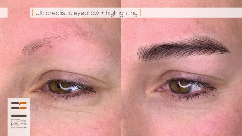 Sopracciglia pelo a pelo effetto naturale Roma