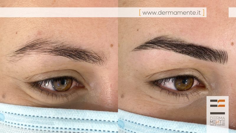 Trucco permanente sopracciglia con dermografo Roma